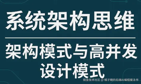 「系统架构思维」：架构模式与高并发/设计模式