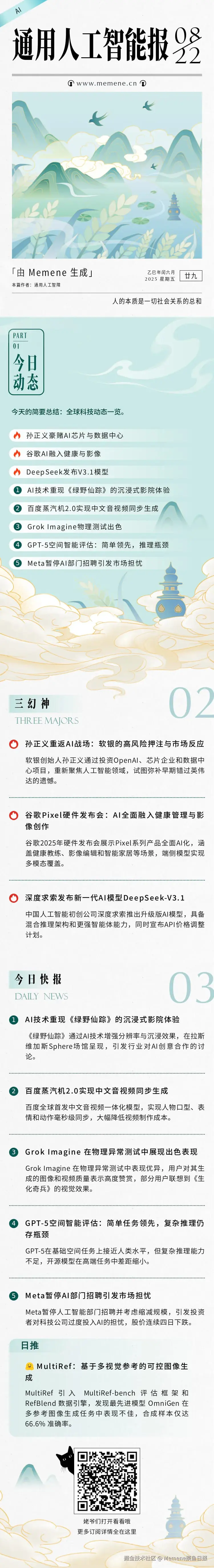 Memene摸鱼日报于2025-08-22 09:22发布的图片