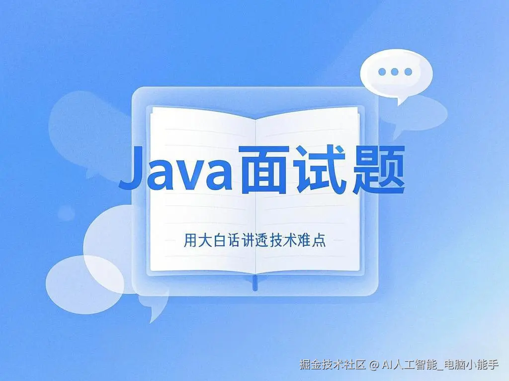 大白话说Java面试题